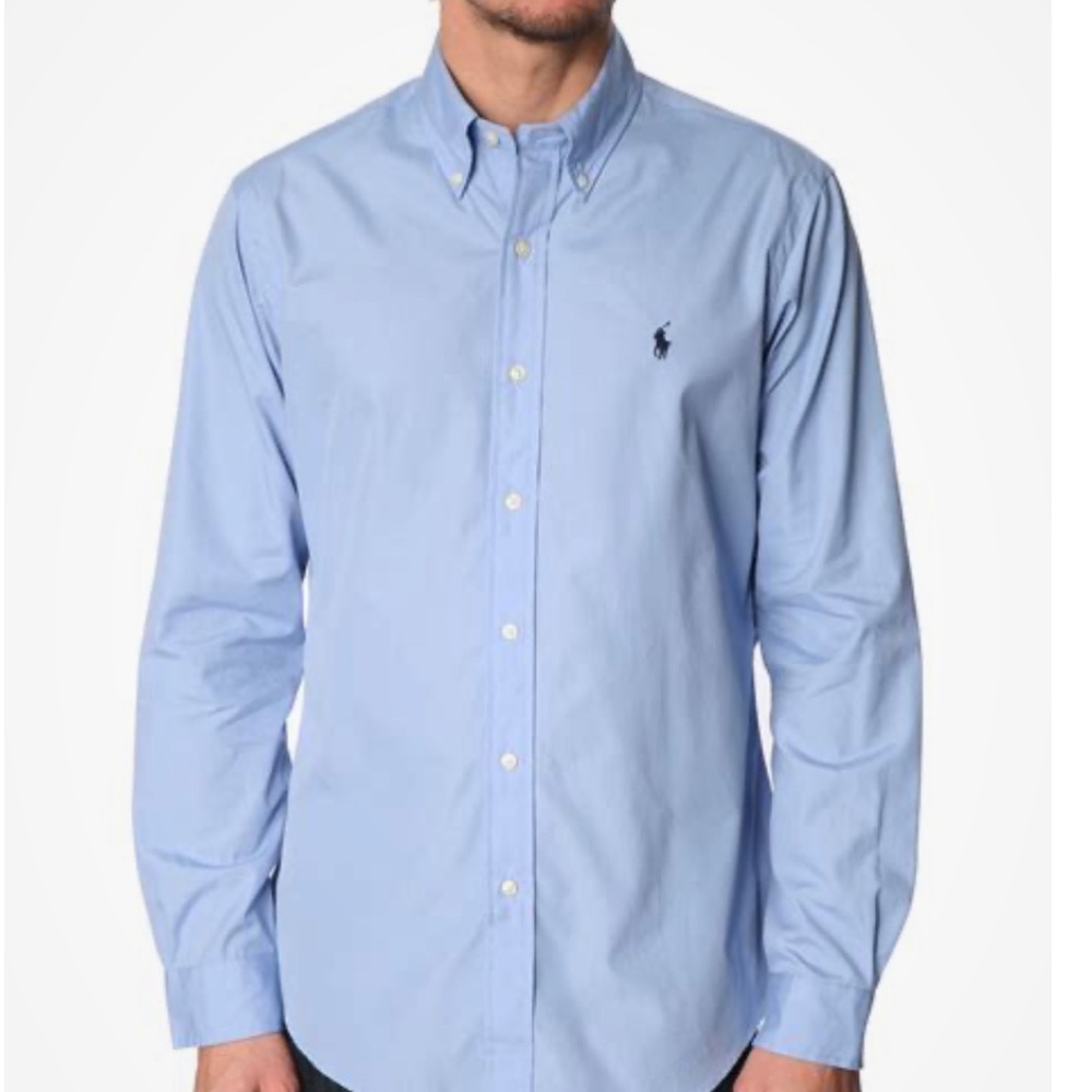NWT Men’s Blue Ralph Lauren Buttto-Down, Size L